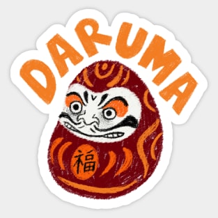 Daruma Illustration Sticker